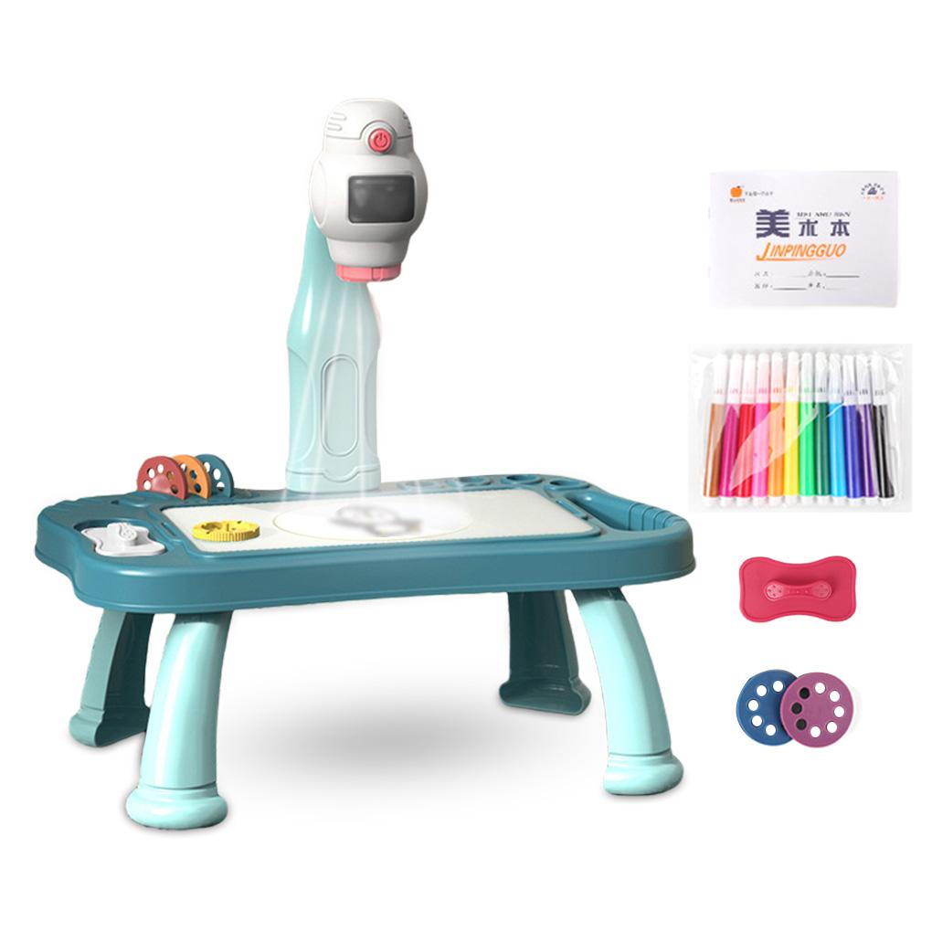 Children Projector Drawing Table Portable Battery Powered Sketch Desk Projection Machine Early Educational Toy Home