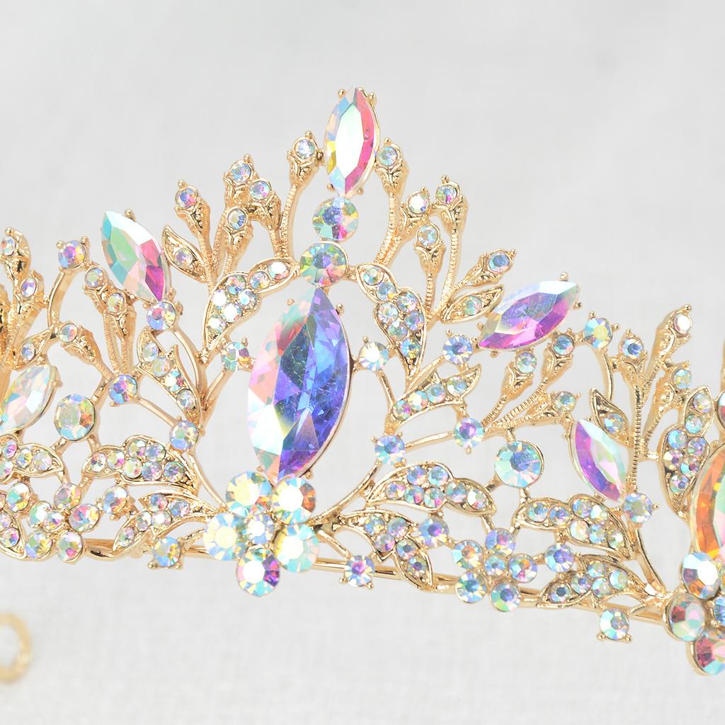 Children's Little Princess Crown Hairpin Birthday Performance Performance Decorative Headdress Hair Accessories Bridal Headdress High-end