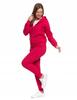 Women's Cotton Hooded Sweatshirt with Zipper, Soft, Fashionable, MORAJ L PINK