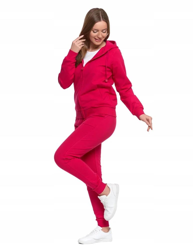 Women's Cotton Hooded Sweatshirt with Zipper, Soft, Fashionable, MORAJ L PINK