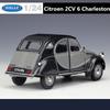 WELLY 1:24 Citroen 2CV 6 Charleston Alloy Car Model Diecast Metal Classic Vehicles Model Simulation Collection Children Toy Gift