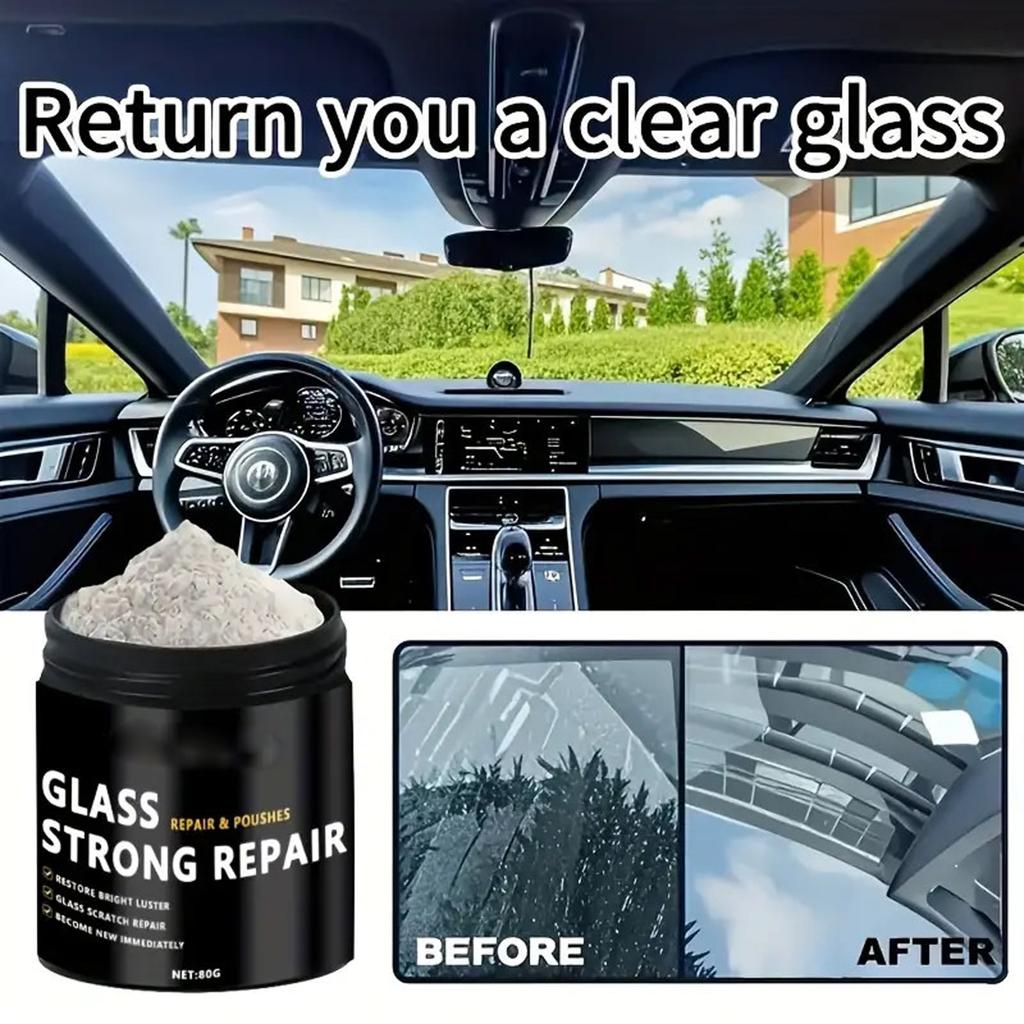 Car Glass Polishing Powder To Remove Oil Film Cleaning Powder Car Front Windshield To Remove Window Scratches