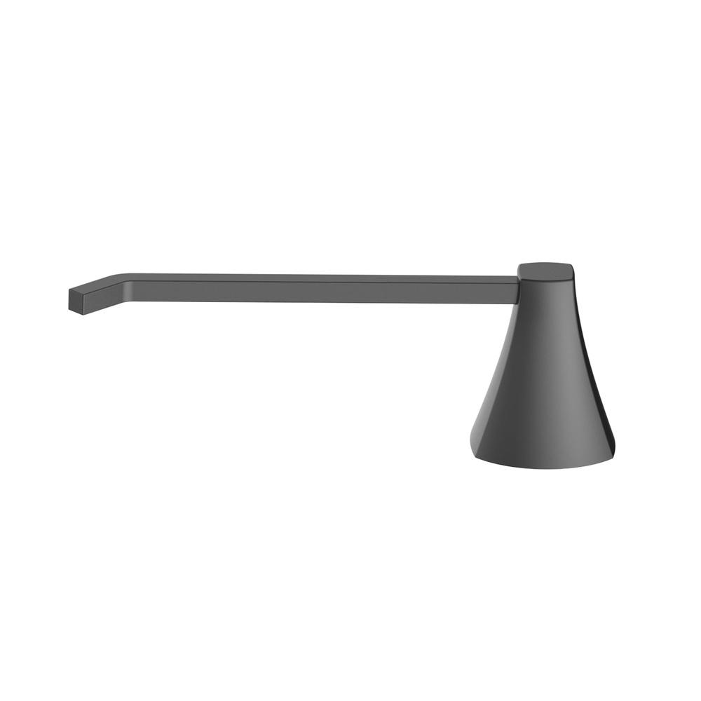 Wall Mount Toilet Paper Holder Matte Black Finish Simple Flare Style Bathroom Accessory Modern Design Hardware Included