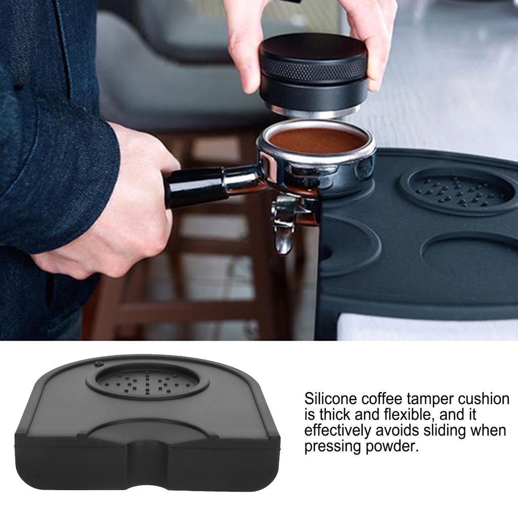 Silicone Coffee Tamper Holder Powder Pad Antiskid Coffee Tamper Mat Coffee Making Accessories