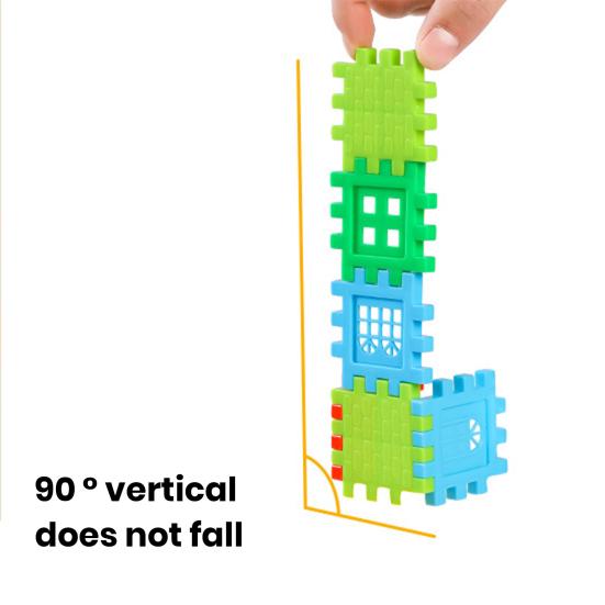 140/160/260Pcs Kids Waffle Building Blocks Toy Toddlers Boys Girls Interlocking Blocks Construction Learning STEM Educational Toy Set