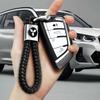 bljm6 For Mitsubishi Outlander Lancer 9 ASX RALLIART Eclipse L200 Pajero Car Keychain Car Emblem Keyrings Key Case Car Accessories
