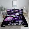 K-Pop D-Demon Hunters 3D Digitální plochá sada potisku Ložnice Prostěradlo Povlak na polštář Ložní souprava pro domácí dekoraci