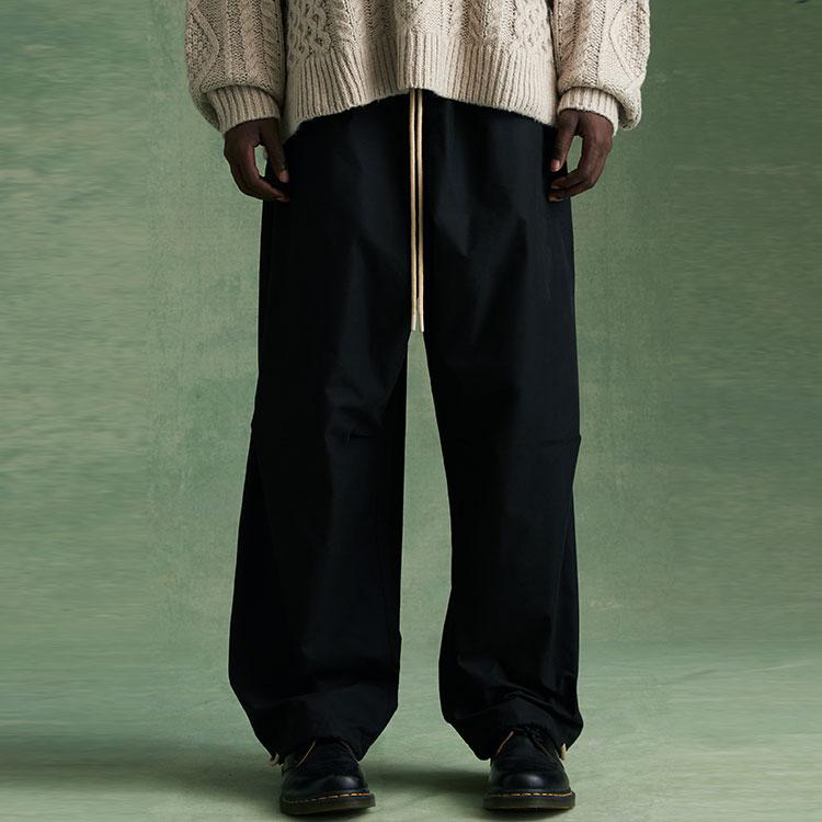 Fear of God Essentials Relaxed Trouser Jet Black Men Bottoms 130BT232080F