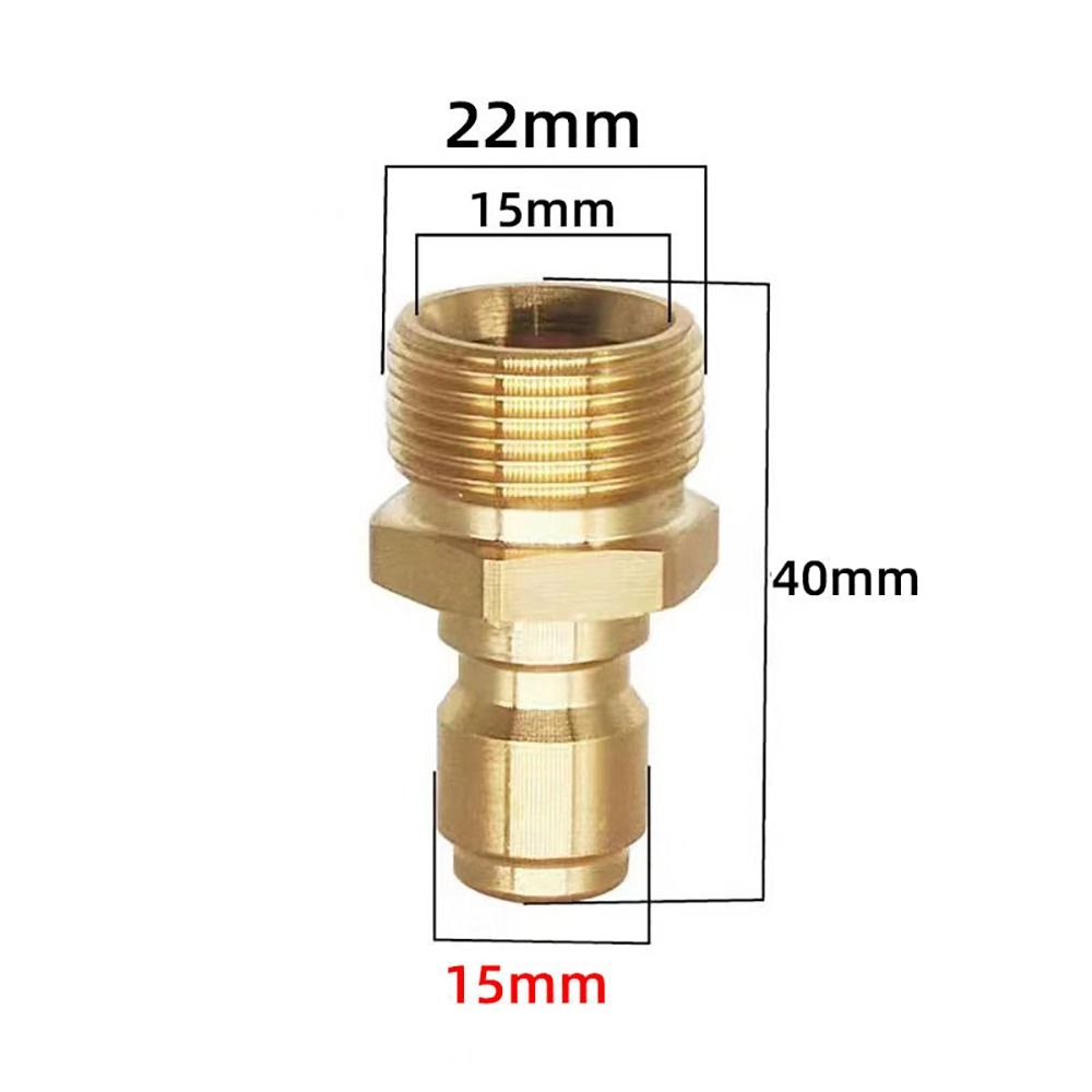 1Set 3/8 M22 Pipe Joint Quick Connect Kits Water Outlet Set Durable Hose Coupler