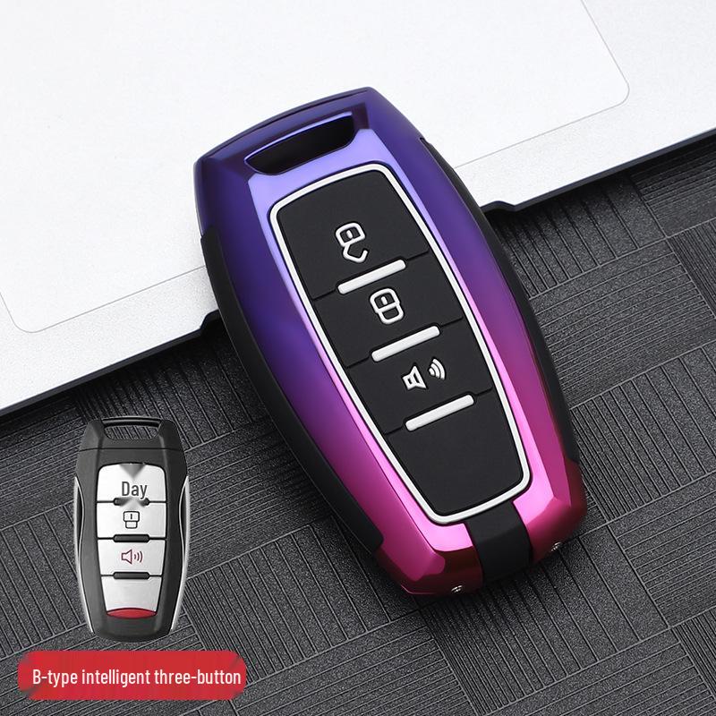 Stylish Great Wall Cannon Key Cover: Customized Car Key Bag with Buckle for Remote Shell Personalization.