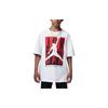 Logo Letter Print Round Neck Short Sleeve T-Shirt Kids Tops White FB1605-100