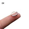 1Pc Women Multicolor Cubic Zirconia Hoop Nose Ring Huggie Earring Helix Jewelry