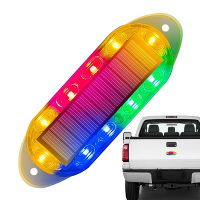 Car Solar Alarm, Car Flashing Alarm Safety Lamp - LED Warning Collision Proof Light