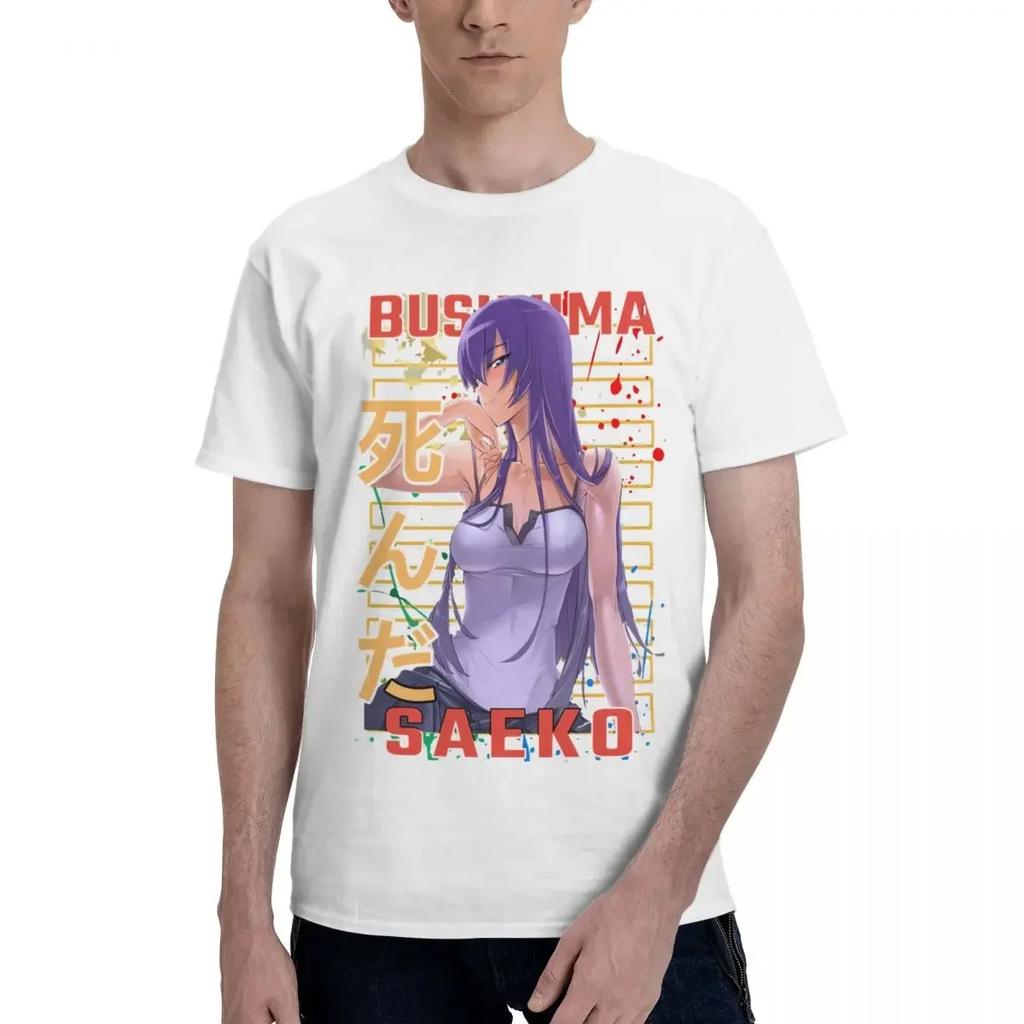 Highschool Of The Dead Saeko Anime 100 Cotton Casual Breathable Confortable Shirt Funny Ugus Tshirts Unisexs Tops