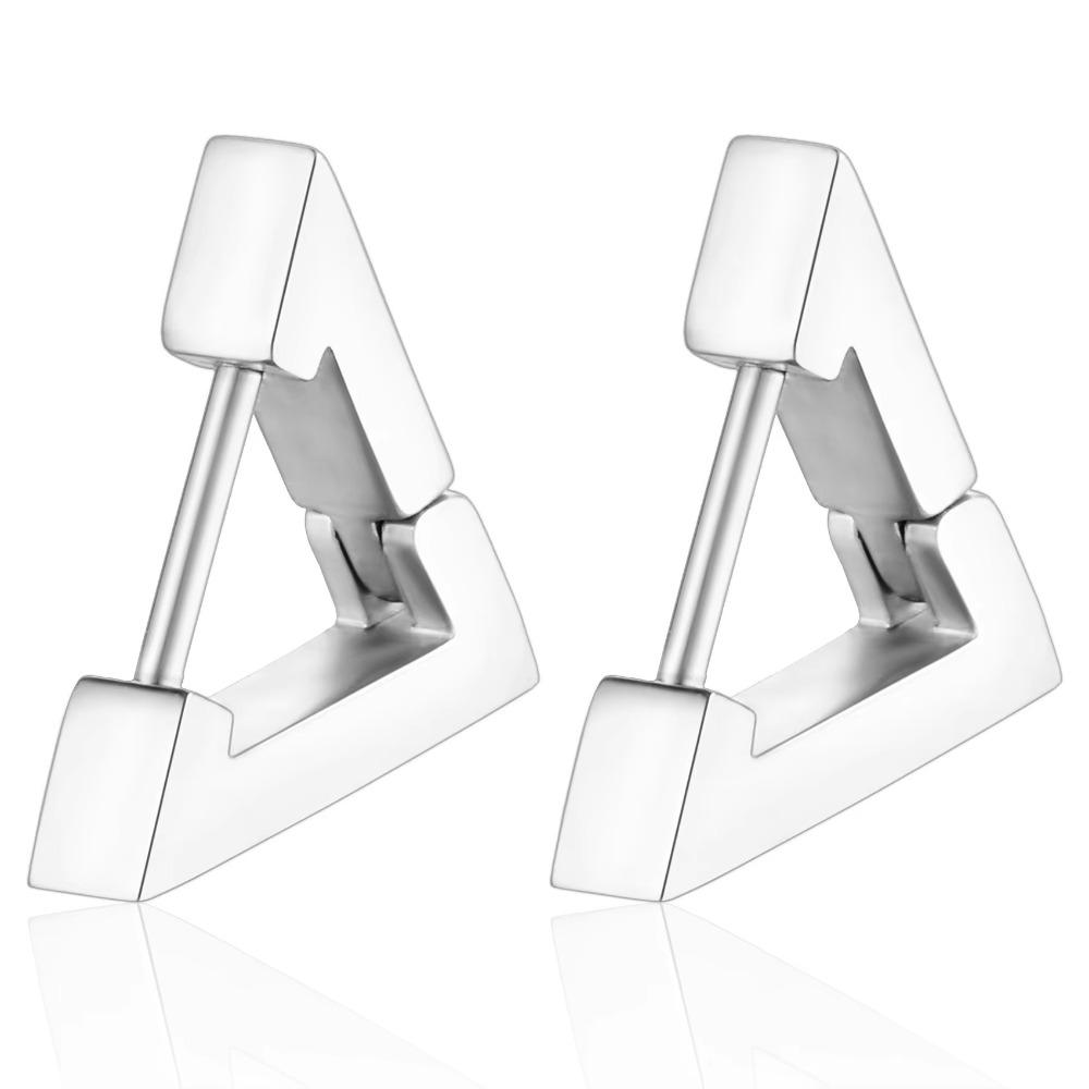 2 STÜCKE Neue Goldfarbe Quadrat Creolen Frauen Männer Edelstahl Huggie Minimalistischen Punk Unisex Rock Ohrringe Piercing Schmuck