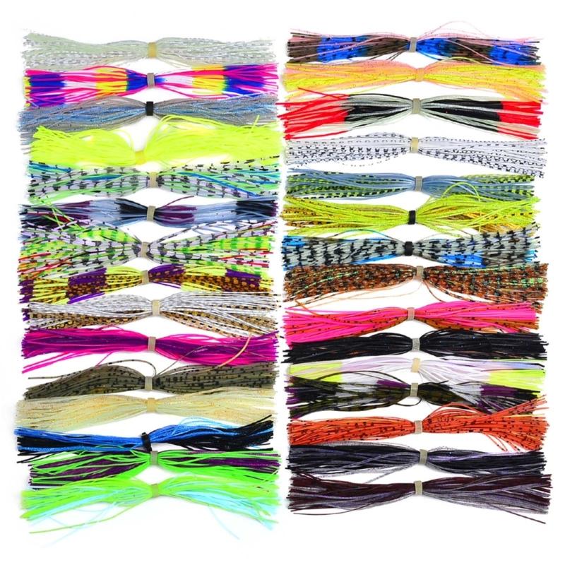 

50 Strand/Bundle Spinnerbaits Buzzbaits Jig Squid Skirt Squid Silk Skirt Tying Materials Jig Skirts Fishing Accessories 1
