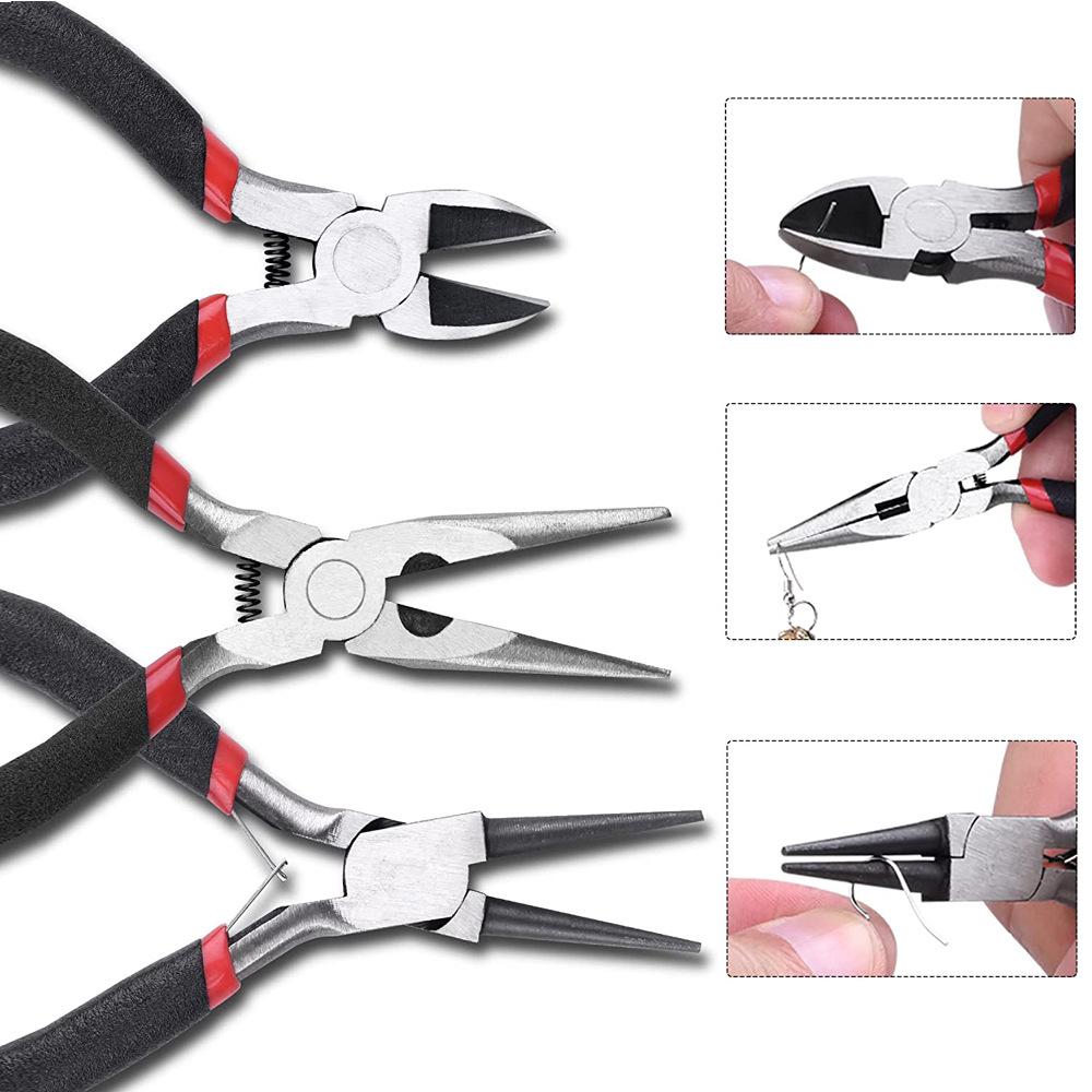 Zestaw do wyrobu biżuterii DIY Projekt biżuterii Ręcznie robiona biżuteria Szczypce Talerz jubilerski na narzędzia jubilerskie