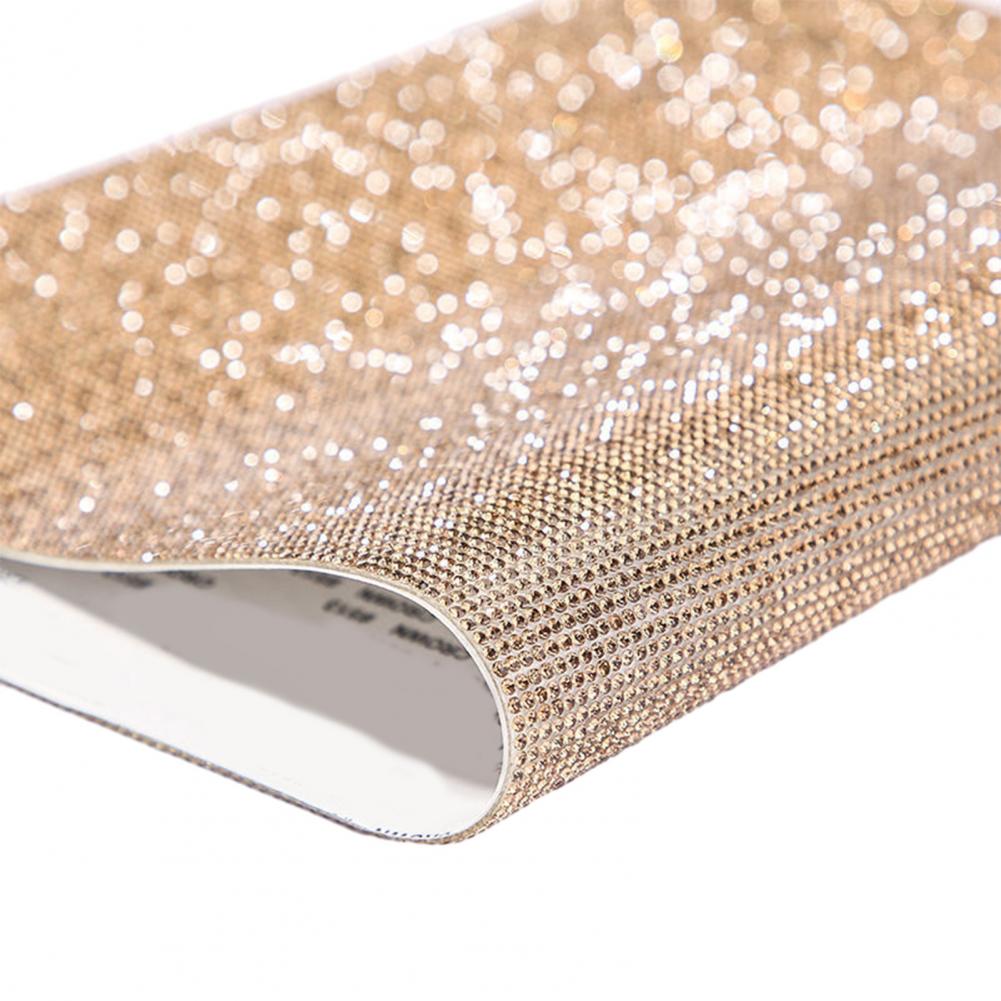 40/60/80 cm Self adhesive Bling Tape Rhinestone Ribbon Sparkling Tape DIY Crafts Gift Wrapping Retro Wedding Party Supplies