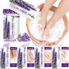 Foot Pedicure Spa Set Home Care Kit Bath Salt Exfoliating Cream Lotion Moisturizing for Dry and Cracked Feet 3-Set Lavender 1-Set 1 Pcs
