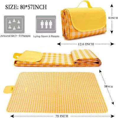 Ruilin Sandproof Waterproof Picnic Blanket - Quick-Dry Large Outdoor Mat for Beach, Camping & Travel
