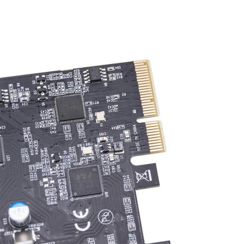 Highly Speed 8Port USB Card PCIE 4X 8X 16X Compatible USB3.2 Hubs With 4 USB+4 Type C Port For Efficient Performances