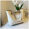 Large Capacity Lady Shoulder Shopper Bag Canvas Reusable Travel Bags  Women