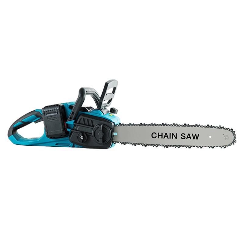 16-Inch Brushless Cordless Electric Chainsaw - Rechargeable Lithium Battery Powered Saw for Woodworking and Logging.