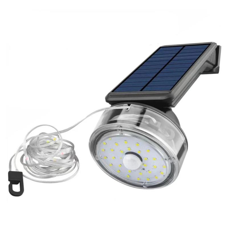 

2 в 1 Солнечный светильник Уличный Водонепроницаемый Датчик движения Солнечный настенный светильник Встроенная гирлянда Уличный для двора Забора Сада standard version 1pc