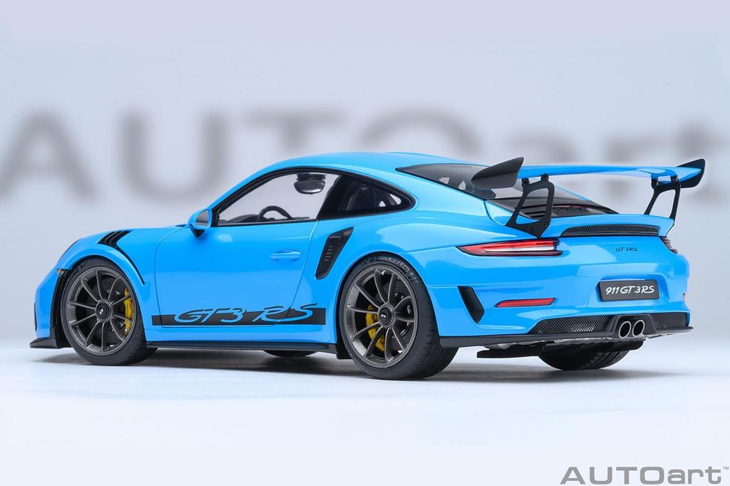 AUTOart 118 Porsche 911 (991.2) GT3 RS (Light Blue) Finished Model 78182