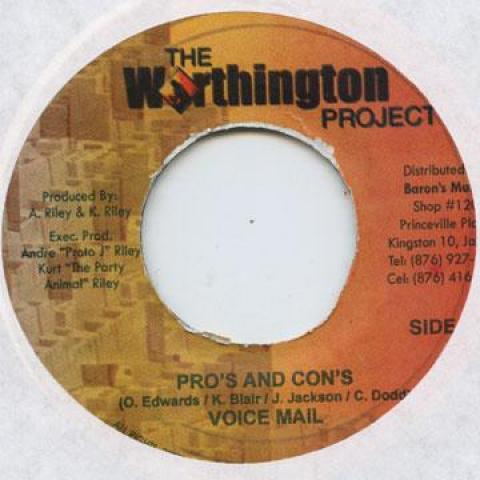 

7-дюймовая пластинка ГОЛОСОВАЯ ПОЧТА - Плюсы и минусы Worthington Pro 2005 Ямайский Регги, Ска и Даб