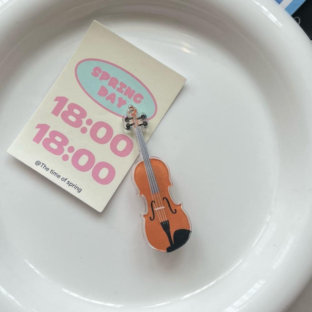 Korean Style Violin Hairclip Ins Duckbill Clip Gift Guitar Hair Clip Party