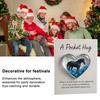 1/2/3Pcs Pocket Hug Pendant Heart Shape Horse Pattern Acrylic Christmas Hanging Ornament Home Party Festival DIY Gift