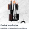 No Drill Curling Iron Storage Holder Non-slip Space Saving Hair Dryer Stand Wall Mounted/Desktop Hair Tool Organizer Bathroom
