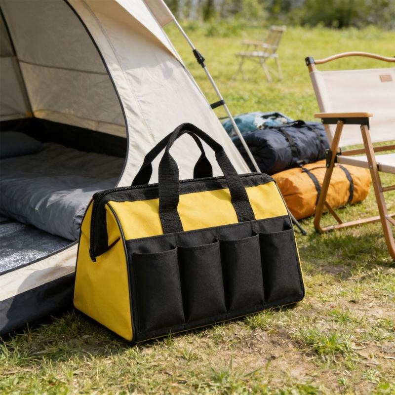 Portable Tool Bag for Men Wide Opening Storage Waterproof Organization for Tool Storage Handbag for Screwdriver