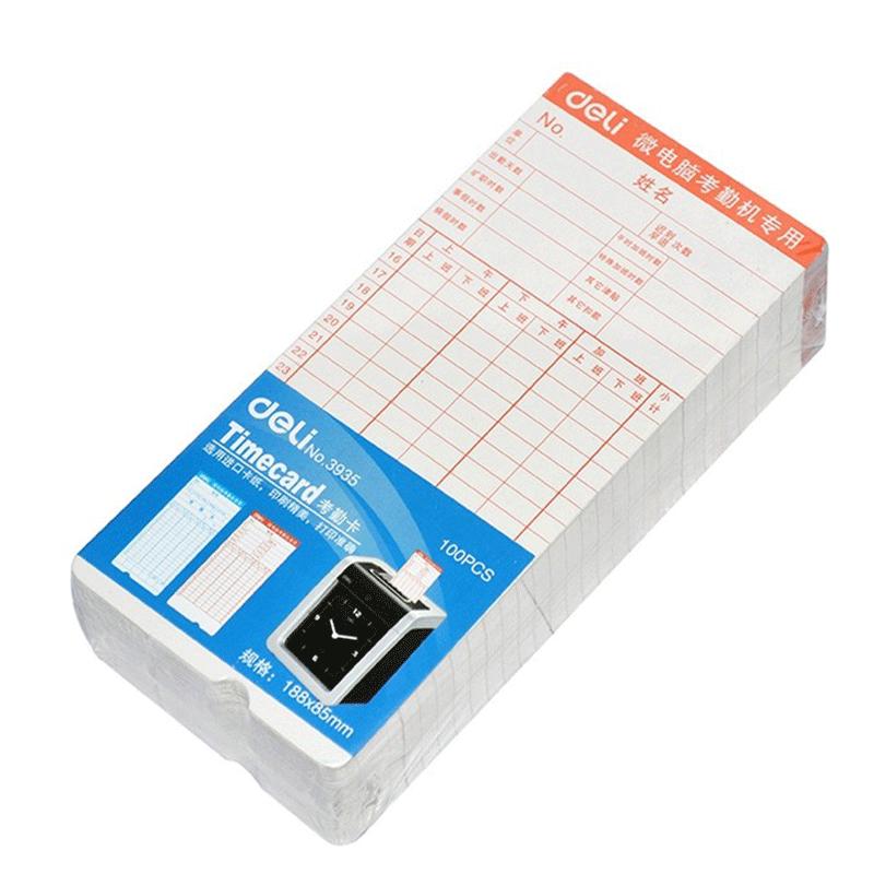 Deli 3935 Double-Sided Attendance Cards