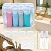 Silicone Travel Bottle Set Portable Refillable Toiletry Container Shampoo Body Wash Cosmetic Storage Kit Outdoor Travel