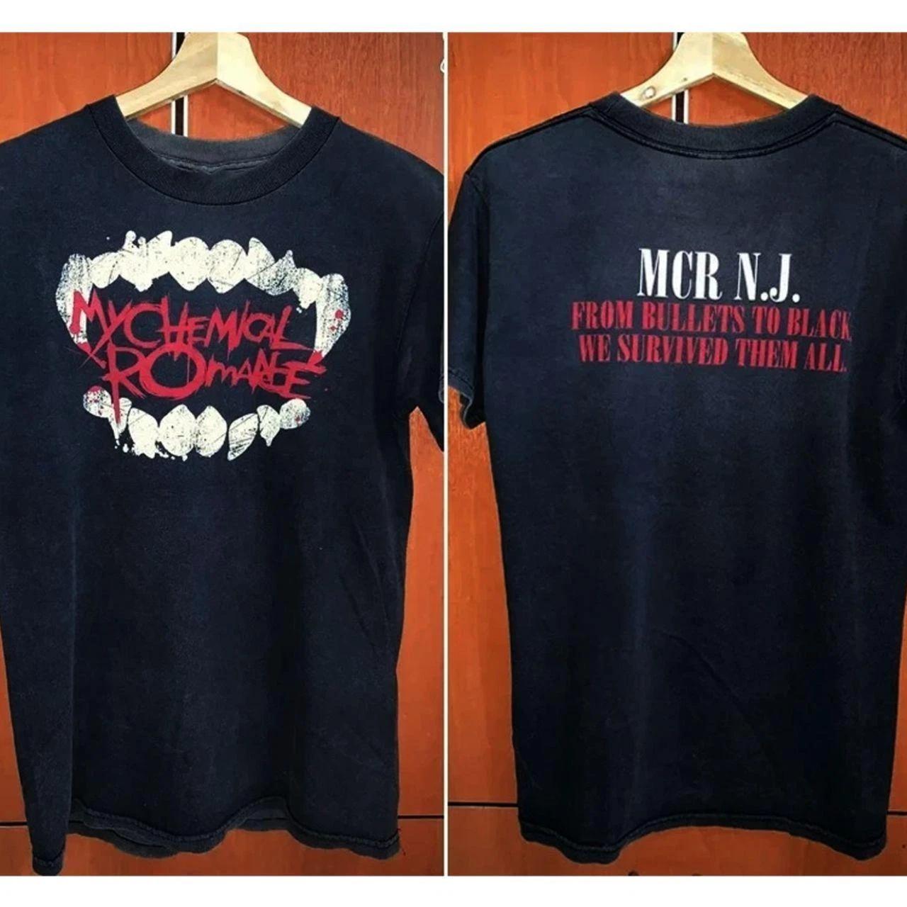 2 Sided My Chemical Romance Emo Rock Reprint T-T-shirt 4XL