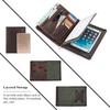 Multi-functional Genuine Leather Flat Bag, Business Document Holder, A4 Folder