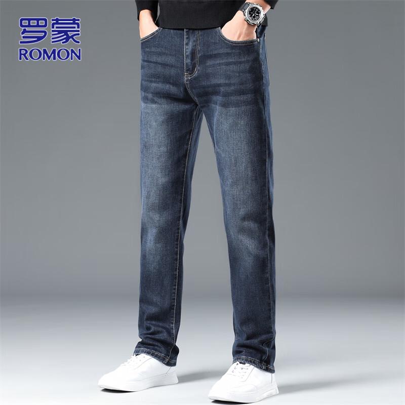 

Romon Men s Slim Fit Straight Leg Denim Jeans XL