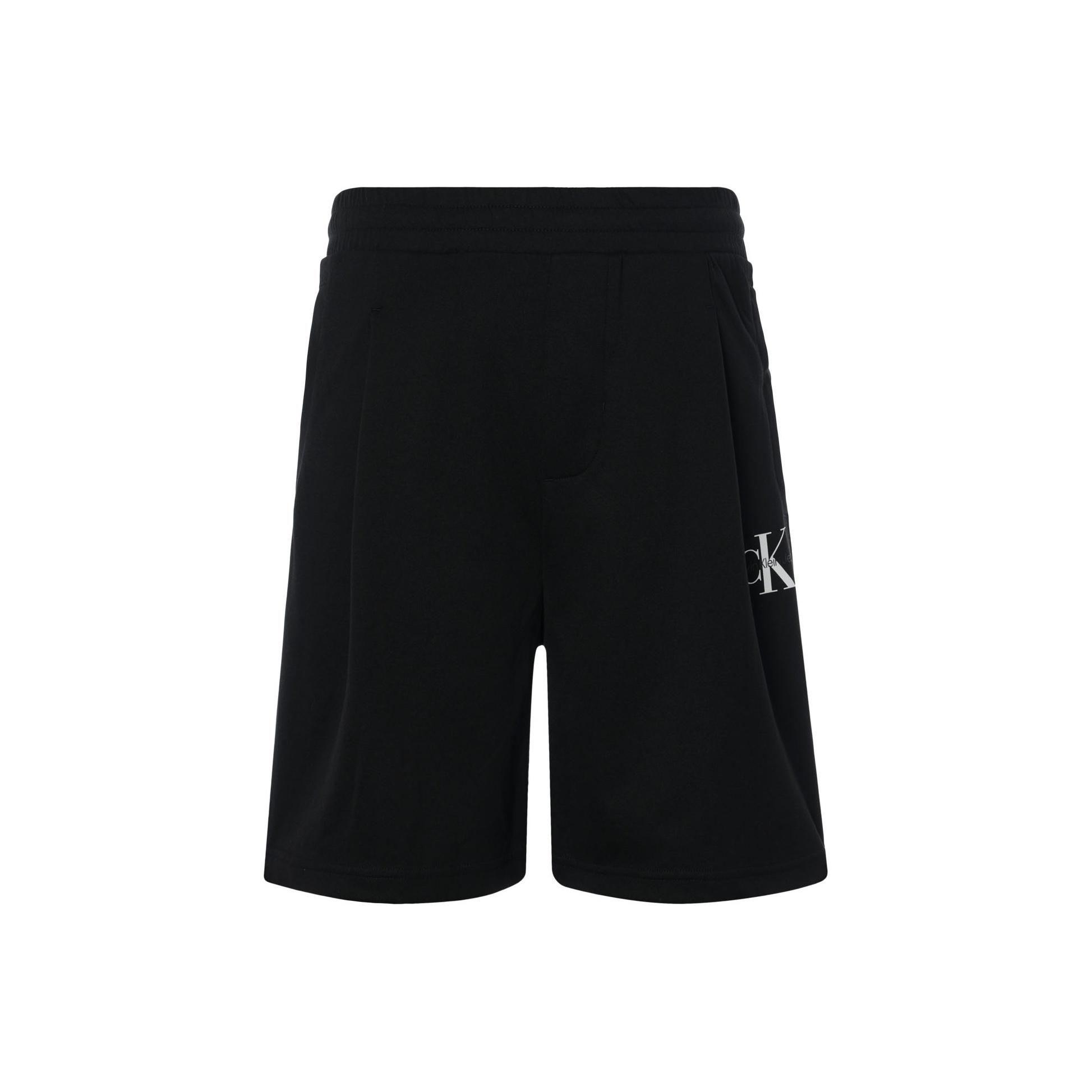 

Calvin Klein Однотонные эластичные талии с принтом, свободные, классные, повседневные шорты, мужские шорты, черные J400375-BEH S