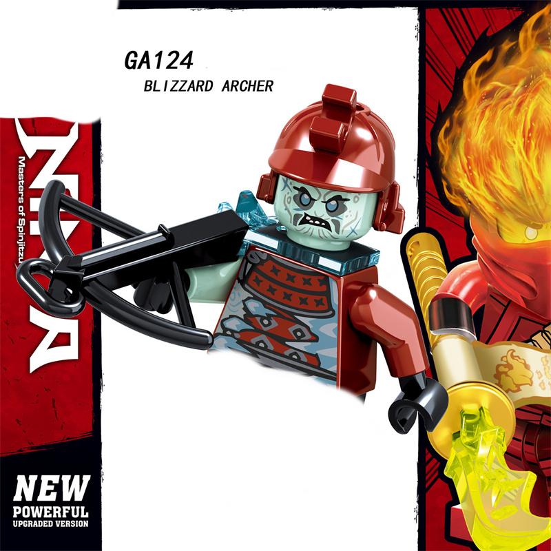 

MOC креативная одиночная продажа A001-008 GA123-130, серия фильмов, рождественские детские собранные подвижные строительные блоки, мини-игрушки