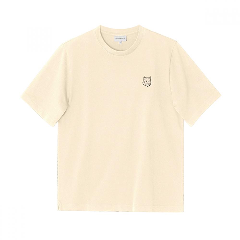 MaiSon KitSune Lm00107kj0119 P205 Tričko s krátkým rukávem pro muže s nášivkou hlavy tučné lišky