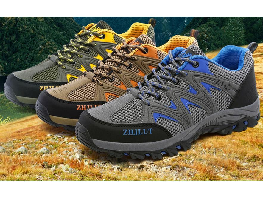 Spring/Summer Outdoor Hiking Shoes: Breathable Shock-Absorbing Casual Sneakers for Couples