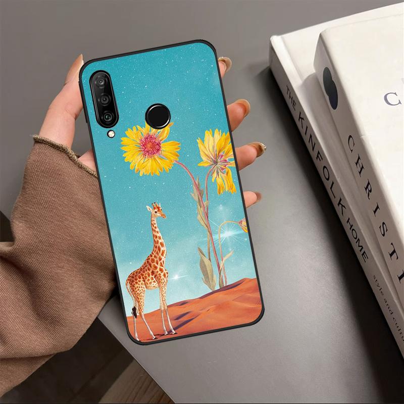 Giraffe Art For Huawei P40 P20 P30 Lite P60 Pro Nova 12i 12s 11i 10 9 SE 5T Y91 Y90 Y60 Y70 Y72 Y61 Case