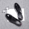 2024 New Autumn Men Oxford Dress Shoes Patent Leather Black Luxury Business Platform Comfortable Men Wedding Footwear