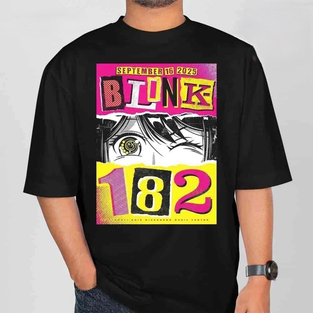 Blink-182 На шоу Riverbend Music Center 16 сентября 2025 года Унисекс Футболка XL