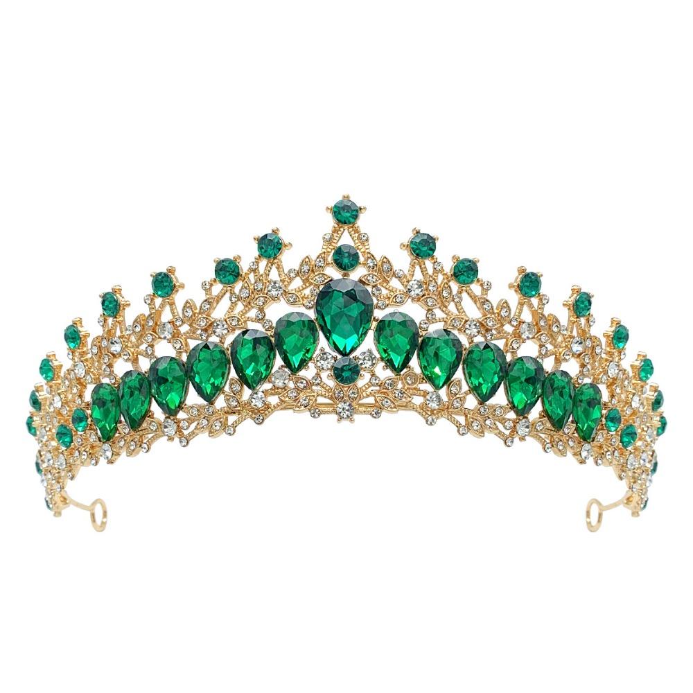 Luxury Zinc Zinc Alloy Princess Crown Shiny Bridal Headwear Trendy Girls Party Headbands  Themed Parties