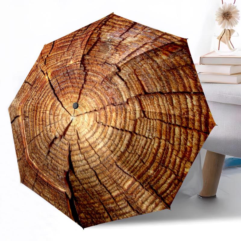 Molten Lava Fissure Hole Outdoor Automatic Umbrella Compact 8-Rib Lightweight Durable Everyday Carry Umbrella Outdoor Accessory Stylish Gift Women