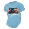 Top casual da uomo a girocollo, leggero, traspirante, a maniche corte