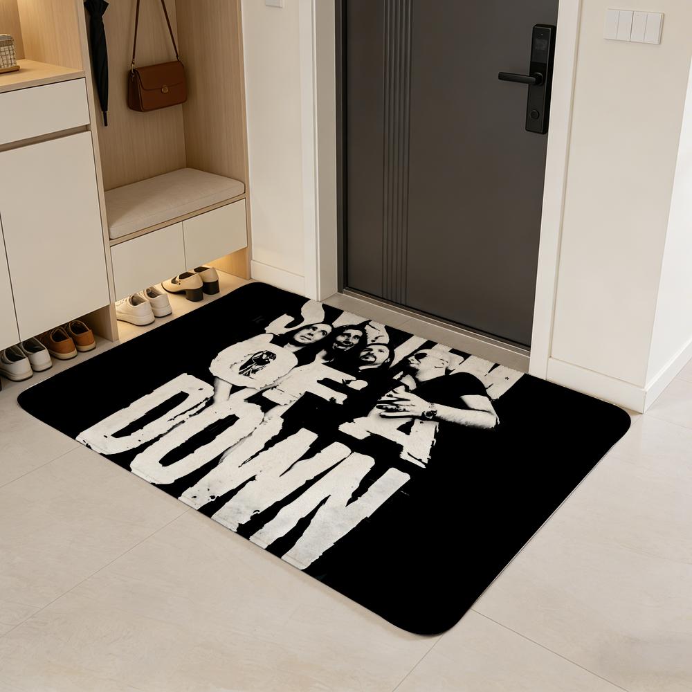 

band S-System of a Down Floor Mat Flannel Door Mat Non-Slip Absorbent Washable Indoor Home Rug 40x60cm